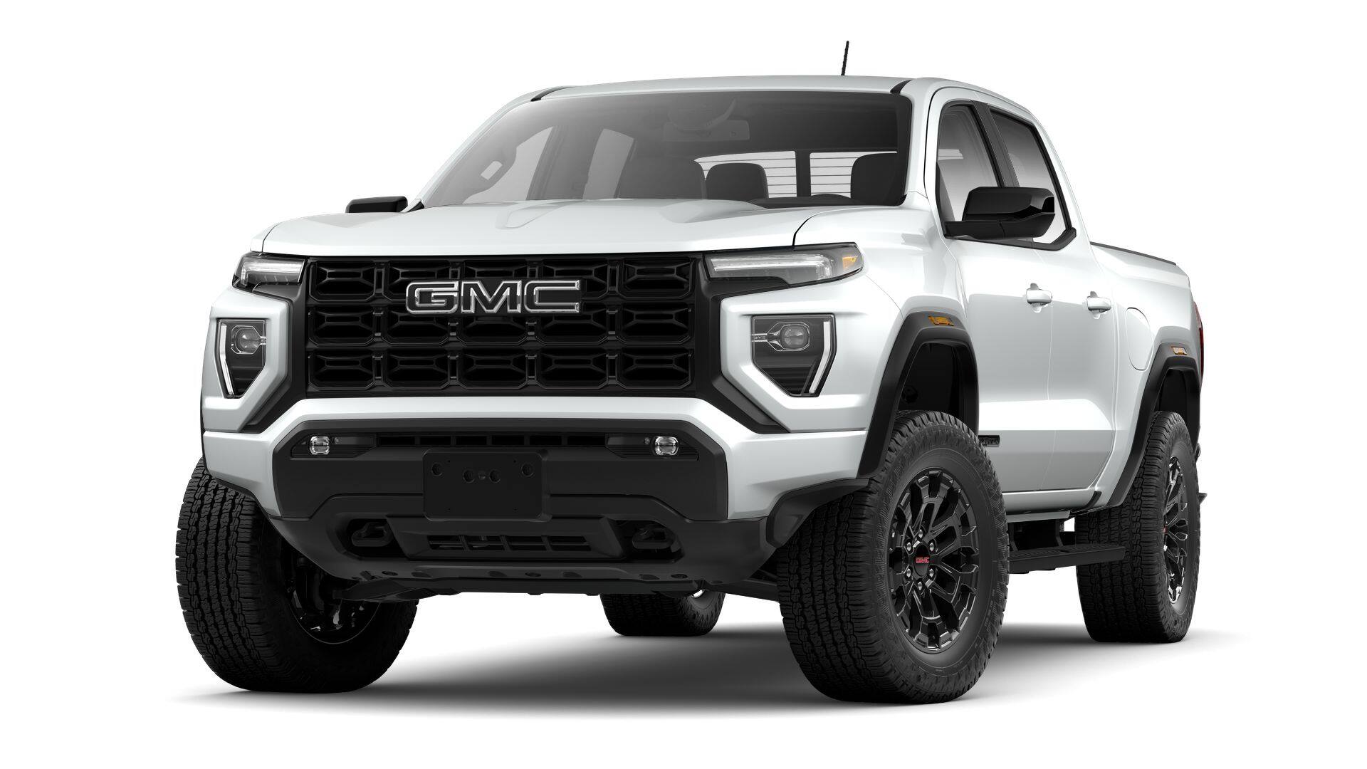 2026 GMC Canyon Elevation in Summit White — front three-quarter view